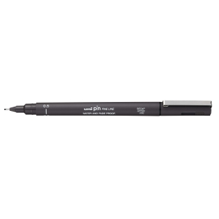 STYLO POINTE CALIBREE GRIS FONCE 0.5