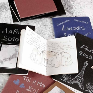 ARTBOOK INSPIRATION MARRON/CHANVRE CLAIR