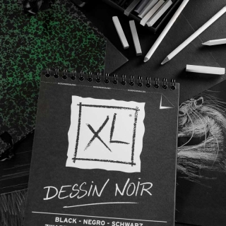 BLOC DESSIN XL NOIR 150G A4