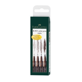 4 FEUTRES PITT XS/S/F/M SEPIA
