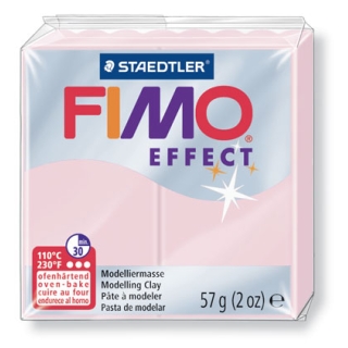 FIMO EFFECT TRANSLUCIDE NACRE ROSE  QUARTZ 206