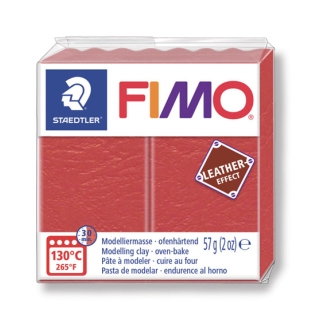 FIMO EFFECT CUIR ROUGE 249