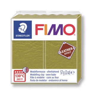 FIMO EFFECT CUIR OLIVE 519